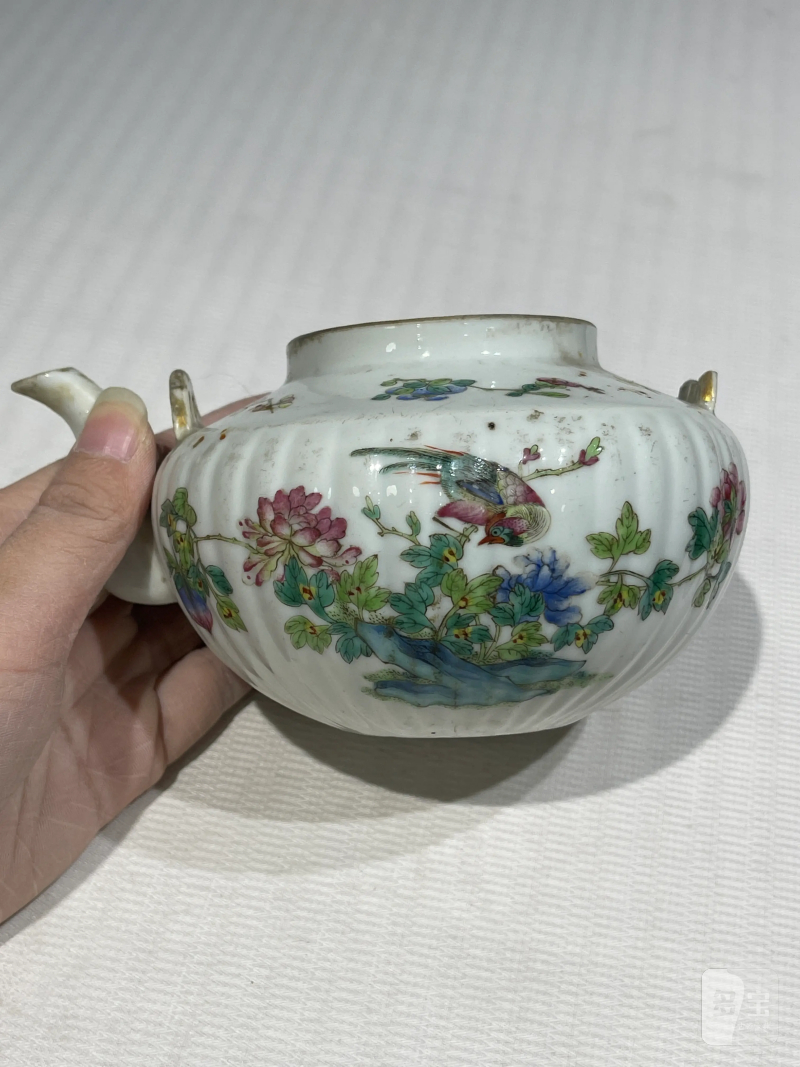 清代 粉彩茶壶一组十五件 - 图33